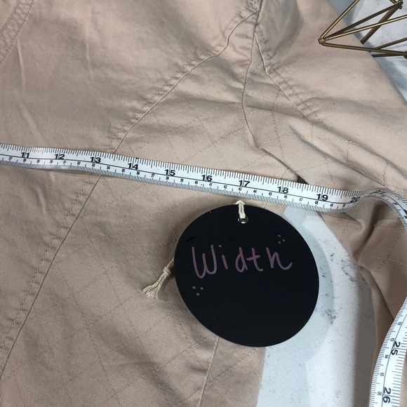 Ann Taylor Loft nude|cream moto jacket size M - Picture 5 of 6